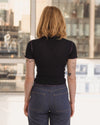 BASERANGE 25 Autumn/Winter VEIN TEE SHIRT T-shirt BAS-TTVT-CR-AU25-MURANO NAVY
